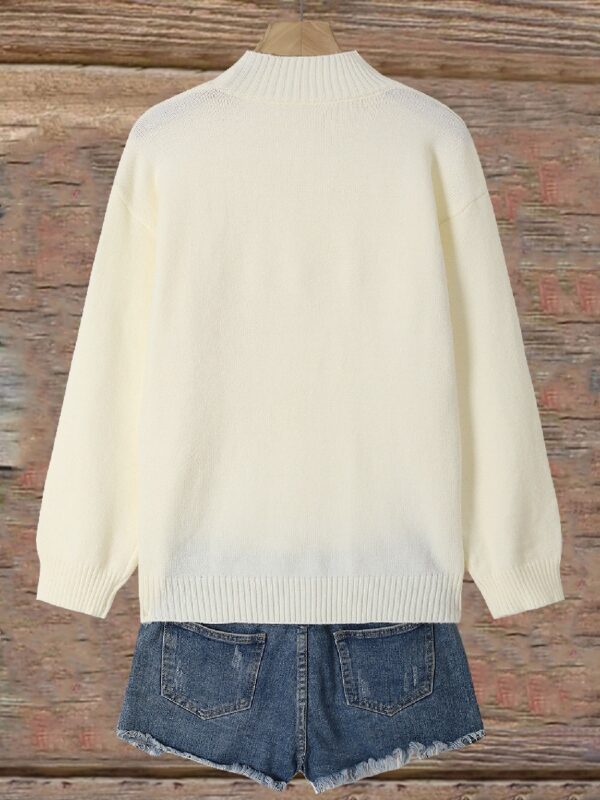 Women's Turtleneck Printed Sweater G3042