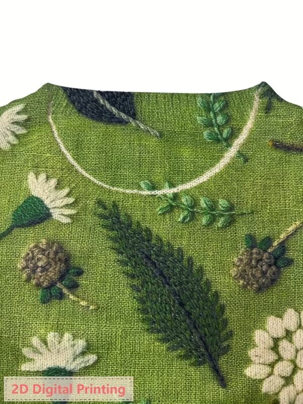 Women's Round Neck All-Over Patterned Sweater X006